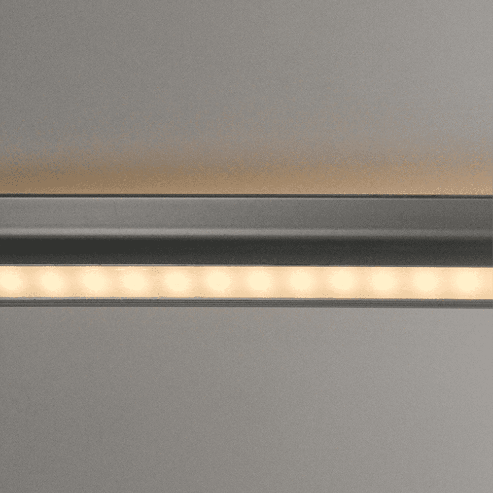 AP16F Aluminum 8 ft Oval Wardrobe Hanging Rail 10 Pack LED lighted Closet Rod Fixture