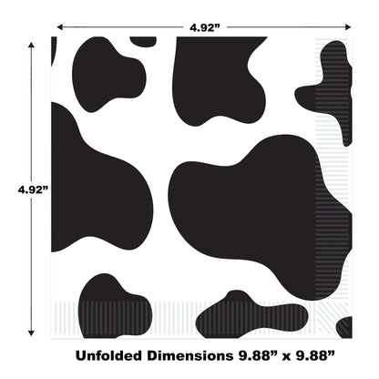 Cow Print Cocktail Napkin