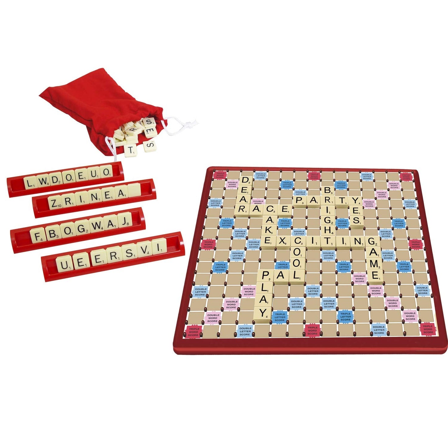 Scrabble à verrouillage de tuiles
