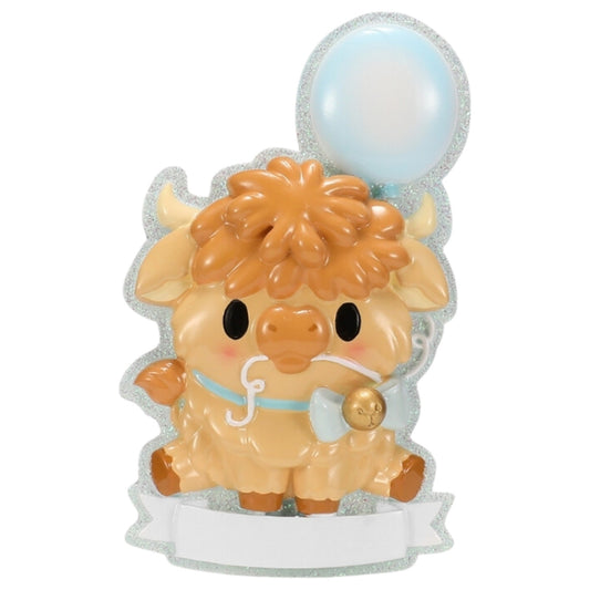 Highland Cow Cutesy Blue Baby Ornament - Tampa Home & Garden Store