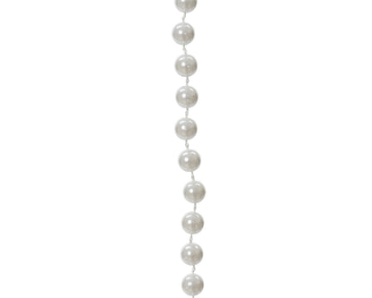 Guirlande de perles blanc hivernal - 9,75 mètres de long
