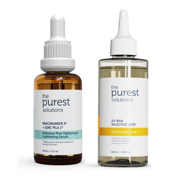 Face serum and toner duo Pore Tightening Serum Niacinamide + Zinc PCA & Oil Control Toner 2% BHA on Tampa Home & Garden Store