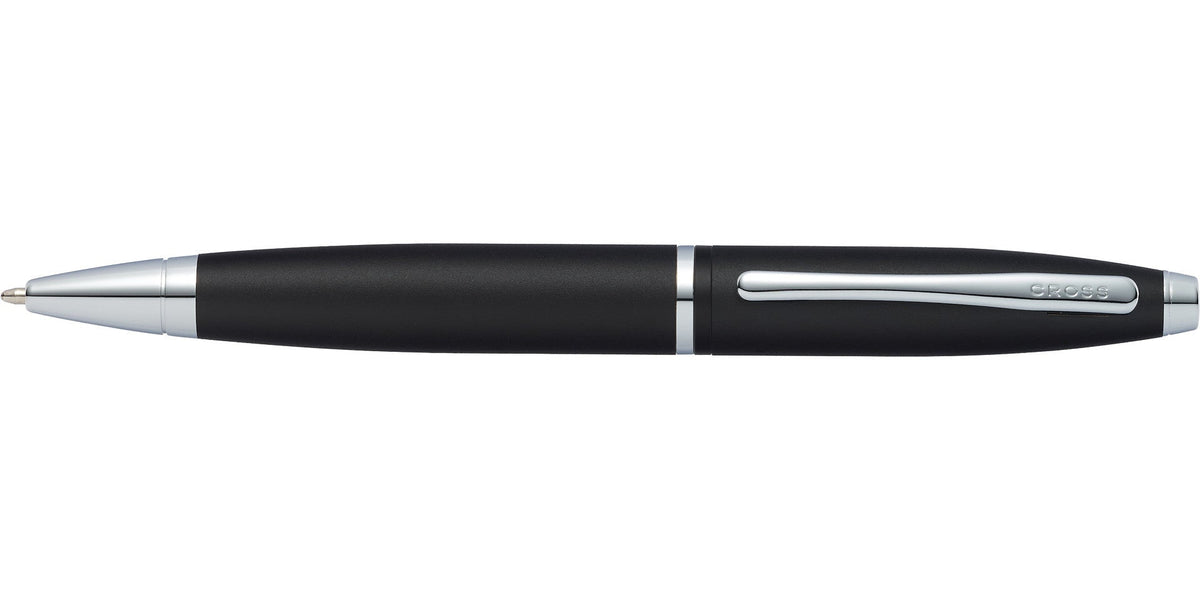 Calais matte black ballpoint pen by Cross with silver trims and clip on Tampa Home & Garden Store