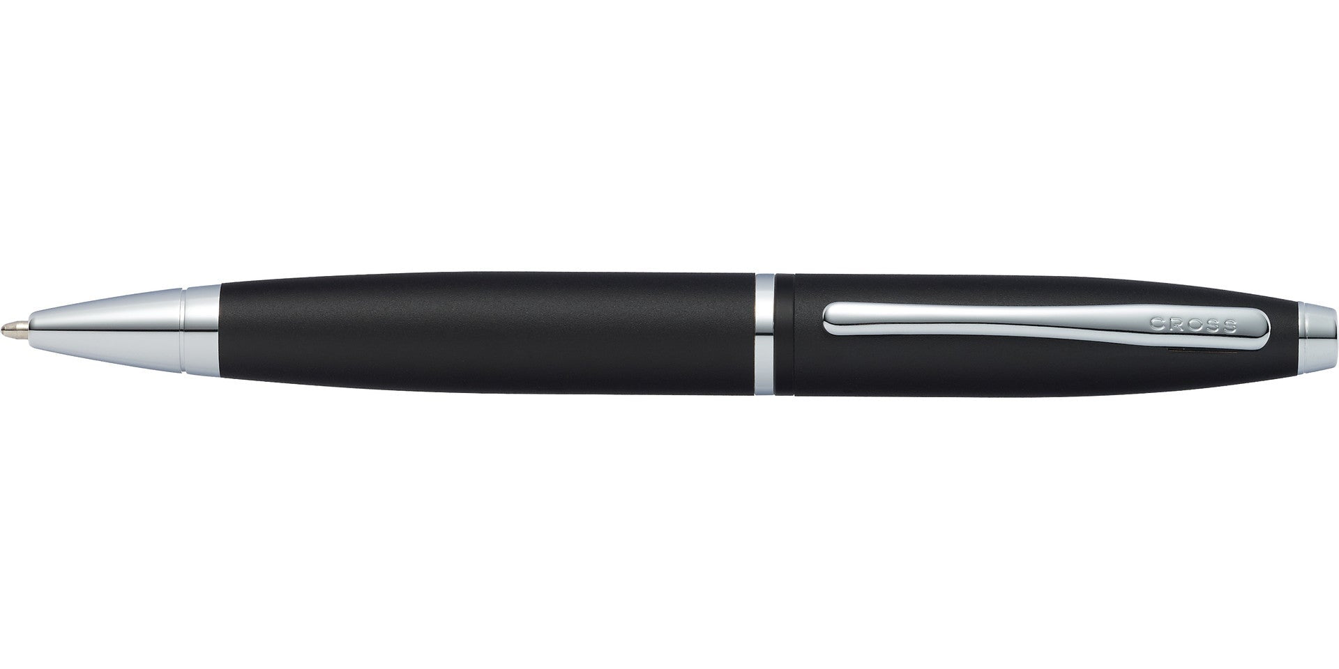 Calais matte black ballpoint pen by Cross with silver trims and clip on Tampa Home & Garden Store