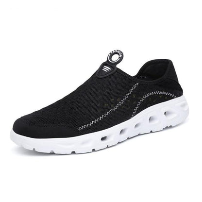 Stevvex aqua shoes unisex mesh slip-on water shoe with breathable upper and white sole on Tampa Home & Garden Store