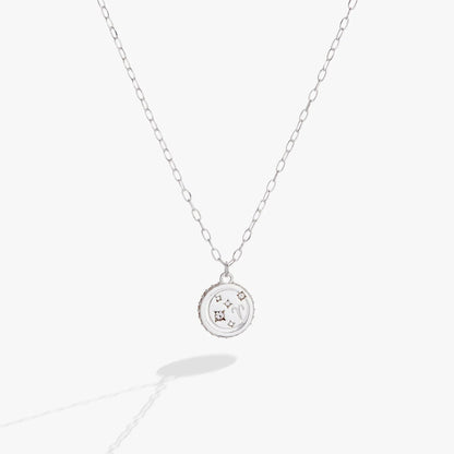 Aries Zodiac Precious Necklace by ALEX AND ANI in silver-tone with round pendant on chain on Tampa Home & Garden Store