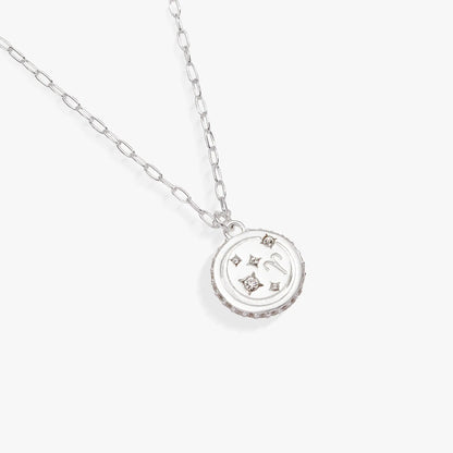 Aries Zodiac Precious Necklace by Alex and Ani with silver chain and round pendant crystals on Tampa Home & Garden Store