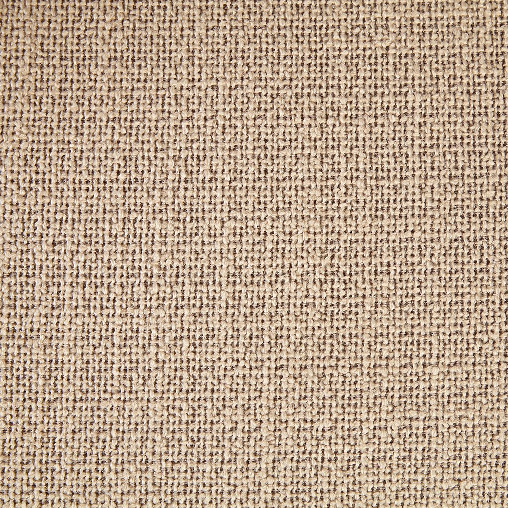 Armless dining chair beige woven fabric upholstery closeup on Tampa Home & Garden Store
