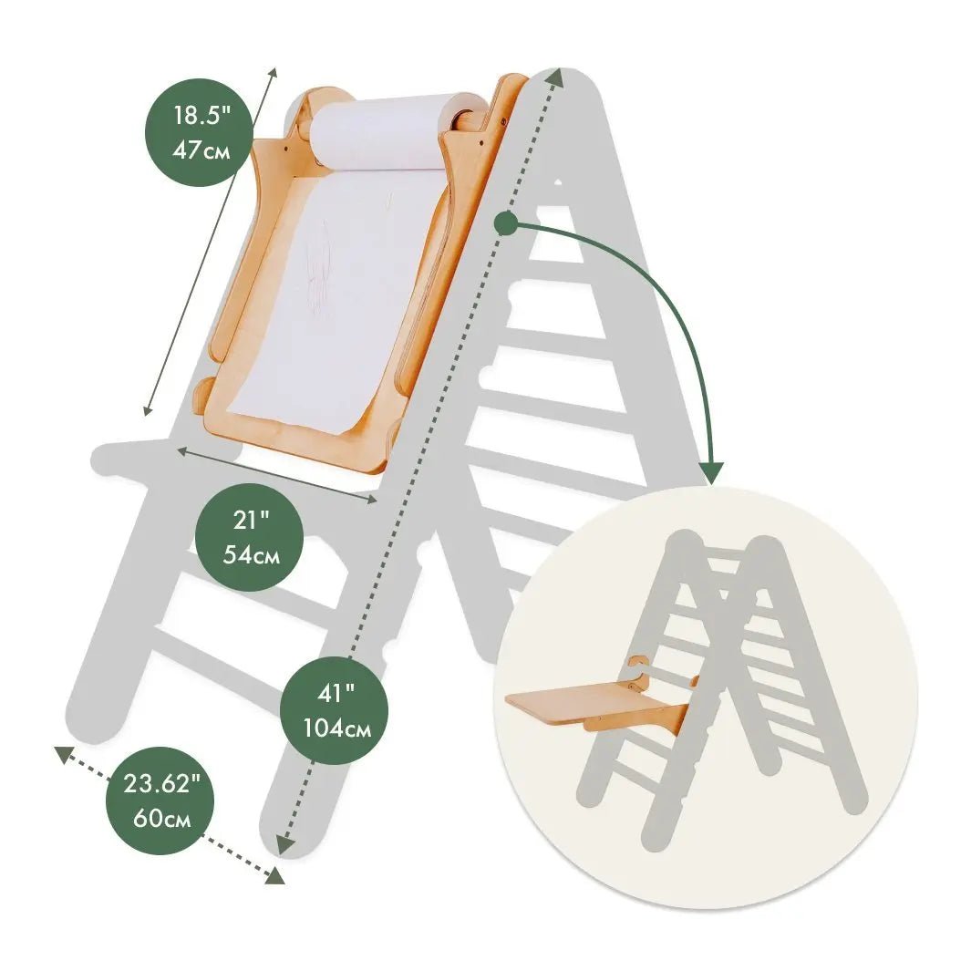 Goodevas Art Addition to the Triangle Ladder wooden baby activity toy accessory with easel on Tampa Home & Garden Store