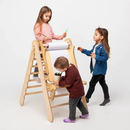 Art Addition to the Triangle Ladder wooden ladder accessory by Goodevas with paper roll on Tampa Home & Garden Store