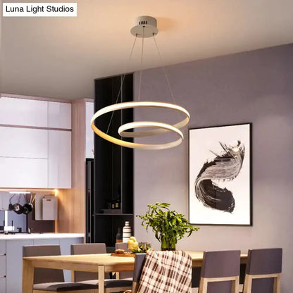 Art Deco Led Pendant Light Black and Gold Dining
