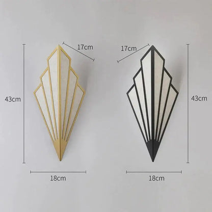 Gold Diamond Wall Light wall sconce pair in gold and black finishes, 43cm tall 18cm wide Decorbites on Tampa Home & Garden Store