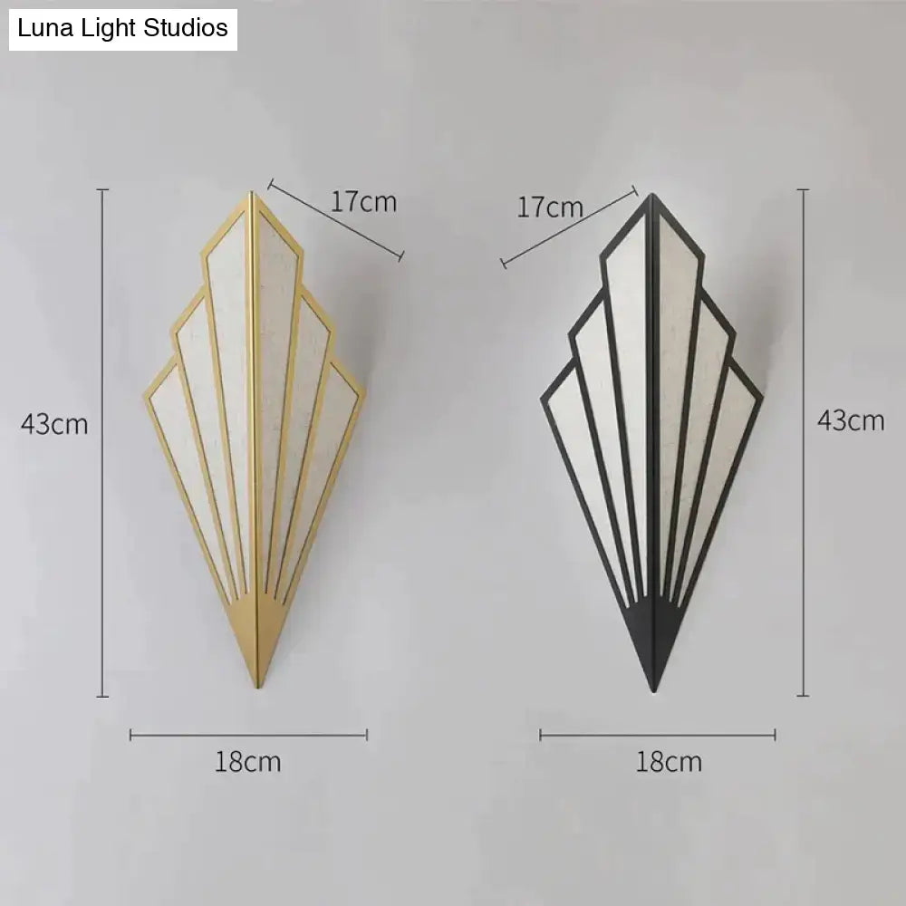 Gold Diamond Wall Light and Black Diamond Sconces pair by Decorbites, 43cm tall on Tampa Home & Garden Store