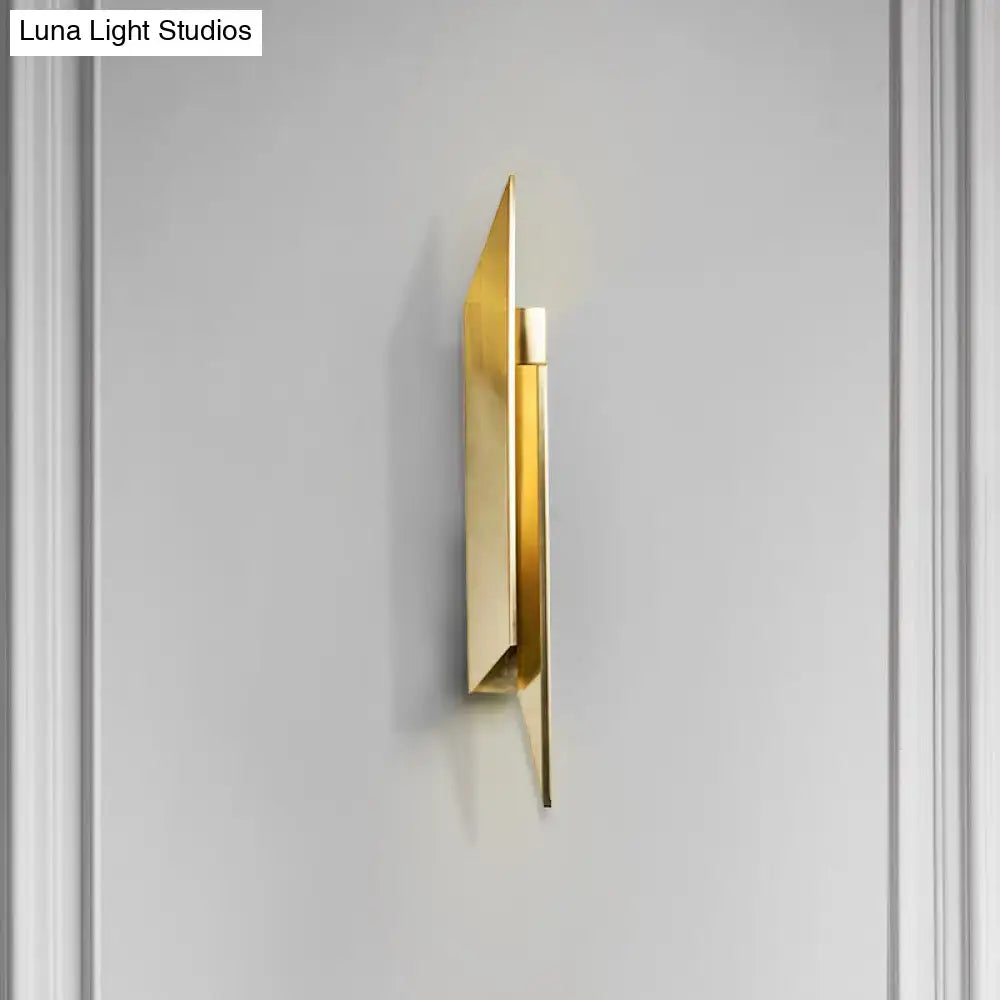 Gold Geometric Wall Sconce brass finish by Decorbites on Tampa Home & Garden Store