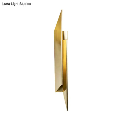 Decorbites gold geometric wall sconce with angular brass finish on Tampa Home & Garden Store