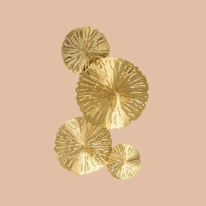 Art Deco Golden Coral Wall Mount Sconce Light