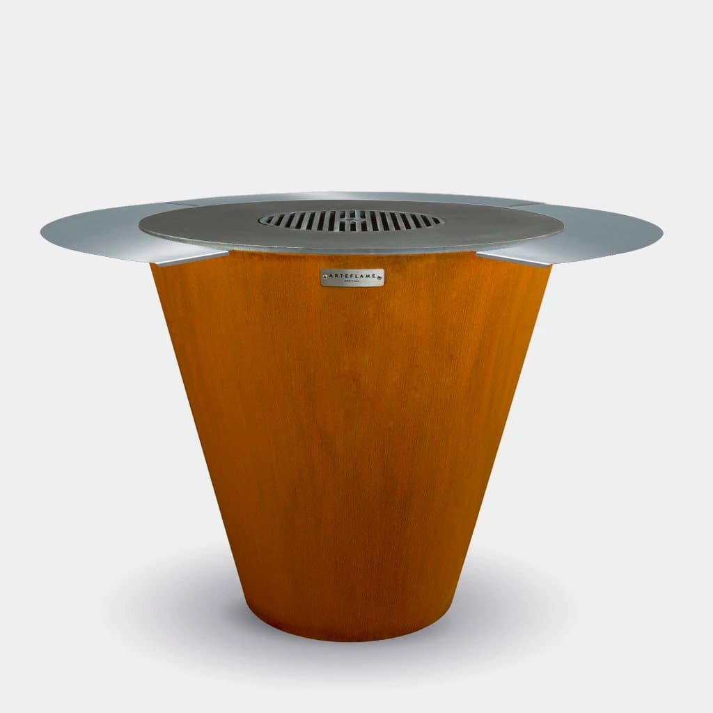 40" Fire Pit with Grilling Grate Griddle | Fire Pit Grill Combo