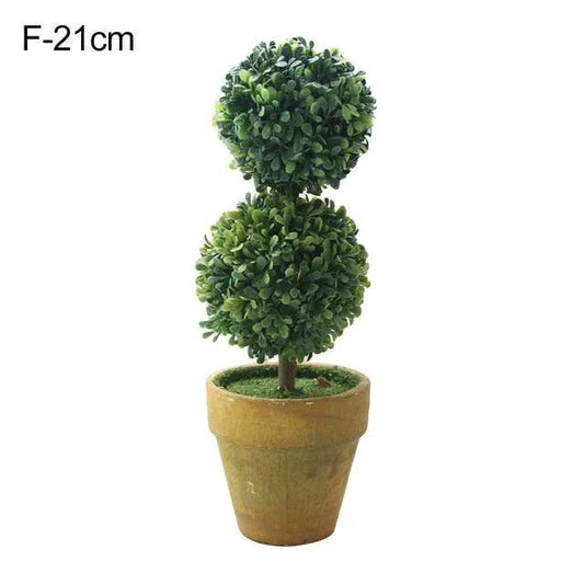 Artificial Heart Star Round Potted Bonsai Ornament