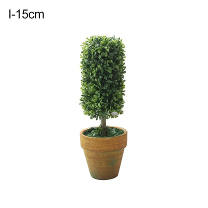 Artificial Heart Star Round Potted Bonsai Ornament