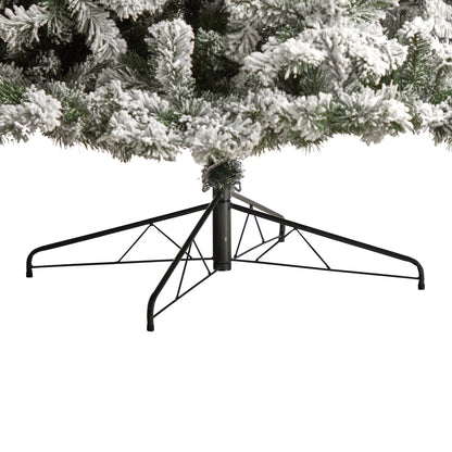 Christmas Tree Nearly Natural 10' Flocked West Virginia Fir with 1680 bendable branches on Tampa Home & Garden Store