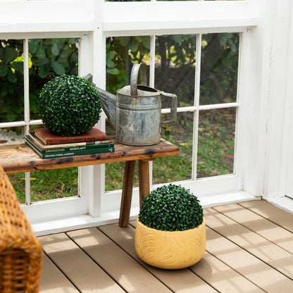 Nearly Natural 8-inch UV-resistant artificial boxwood ball set of 4 for indoor/outdoor use on Tampa Home & Garden Store