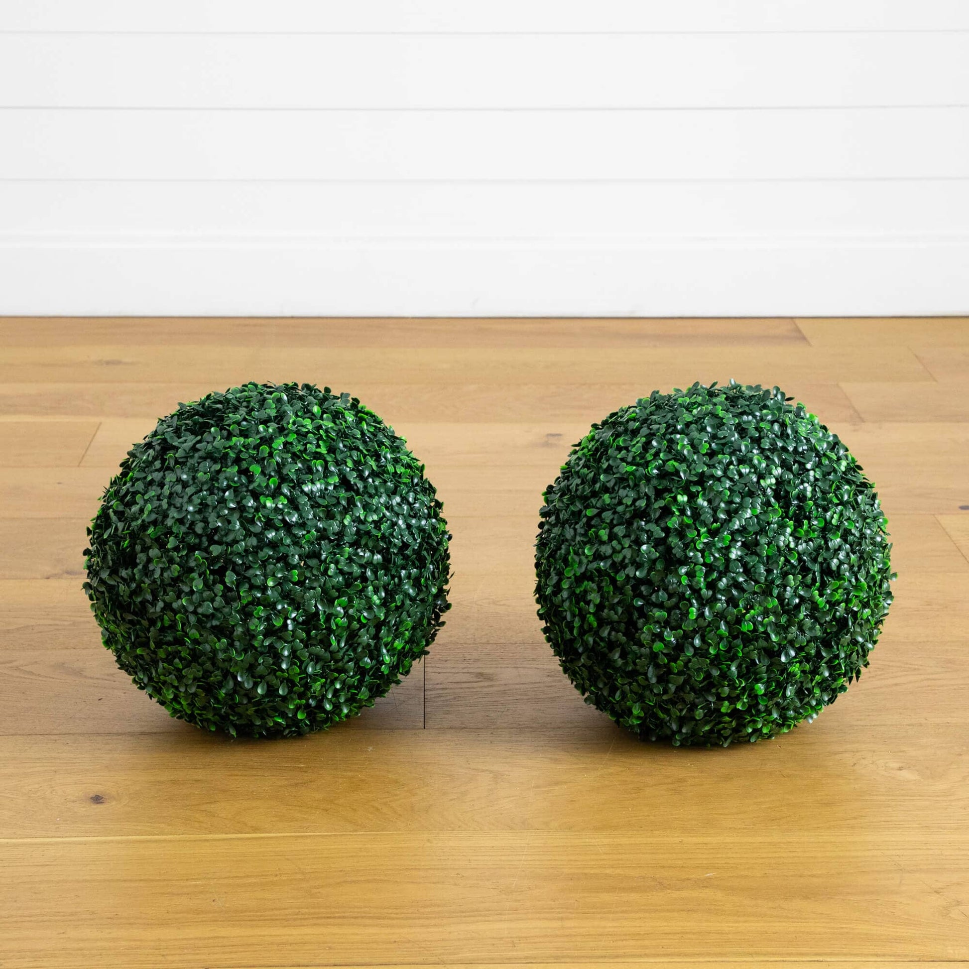 Nearly Natural 12in UV-resistant artificial boxwood ball set of 2 for indoor/outdoor use on Tampa Home & Garden Store