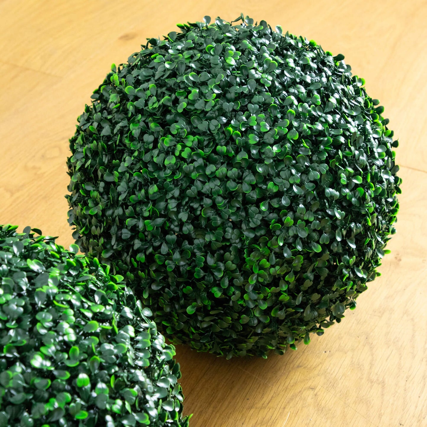 12-inch UV-resistant artificial boxwood ball set of 2 by Nearly Natural topiary spheres on Tampa Home & Garden Store