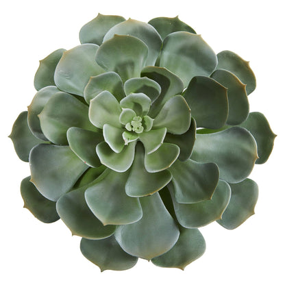 13in Giant Echeveria Succulent artificial plant set of 2 with rosette leaves Nearly Natural on Tampa Home & Garden Store