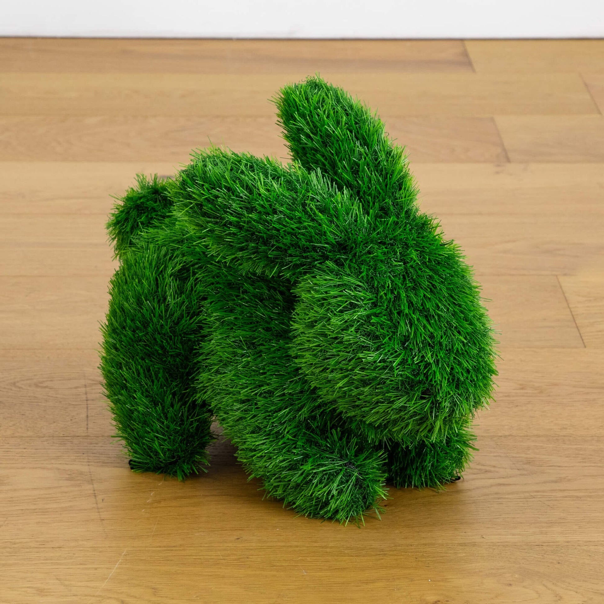 13in UV resistant artificial grass topiary bunny rabbit plant Nearly Natural indoor outdoor on Tampa Home & Garden Store