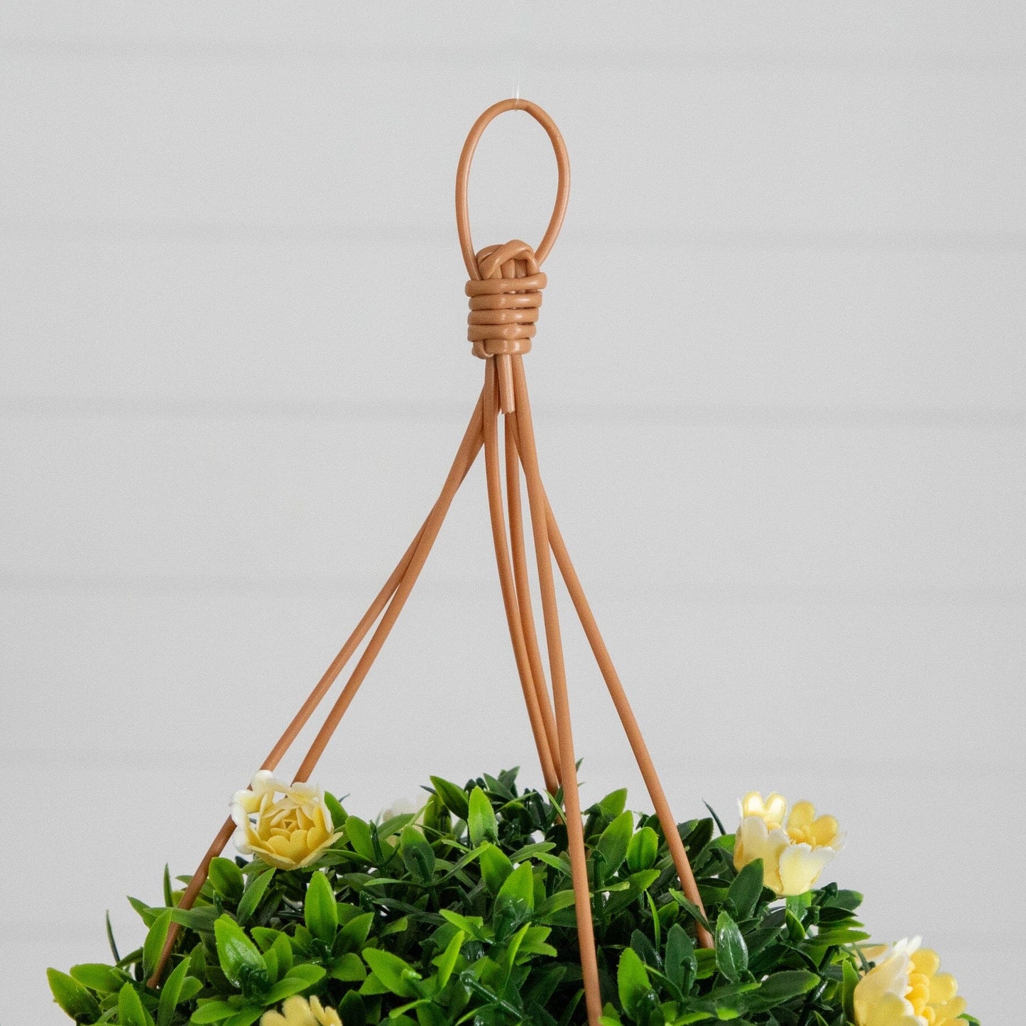 13-inch UV-resistant artificial mini rose and aptenia hanging basket set of 2 woven on Tampa Home & Garden Store