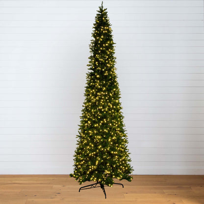 Artificial Slim Christmas Tree with Led Lights