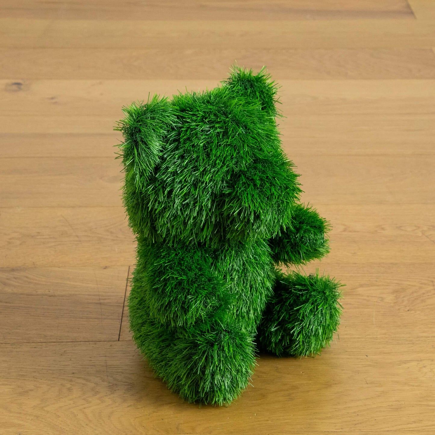 Artificial grass topiary bear 14in UV resistant indoor outdoor Nearly Natural on Tampa Home & Garden Store