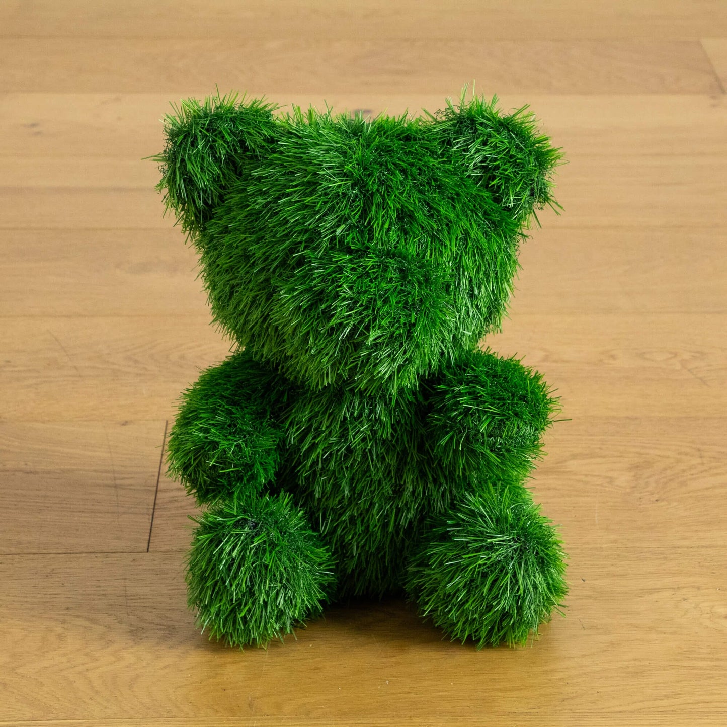 14in Nearly Natural UV resistant artificial grass topiary bear bright green indooroutdoor on Tampa Home & Garden Store