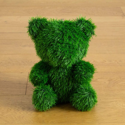 14in Nearly Natural UV resistant artificial grass topiary bear bright green indooroutdoor on Tampa Home & Garden Store