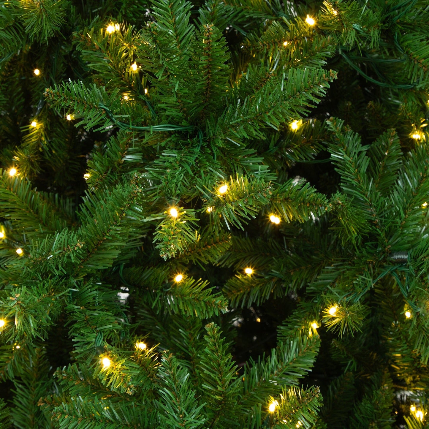 15’ Artificial Slim Green Mountain Pine Christmas Tree with 1900 Warm White LEDs by Nearly Natural on Tampa Home & Garden Store