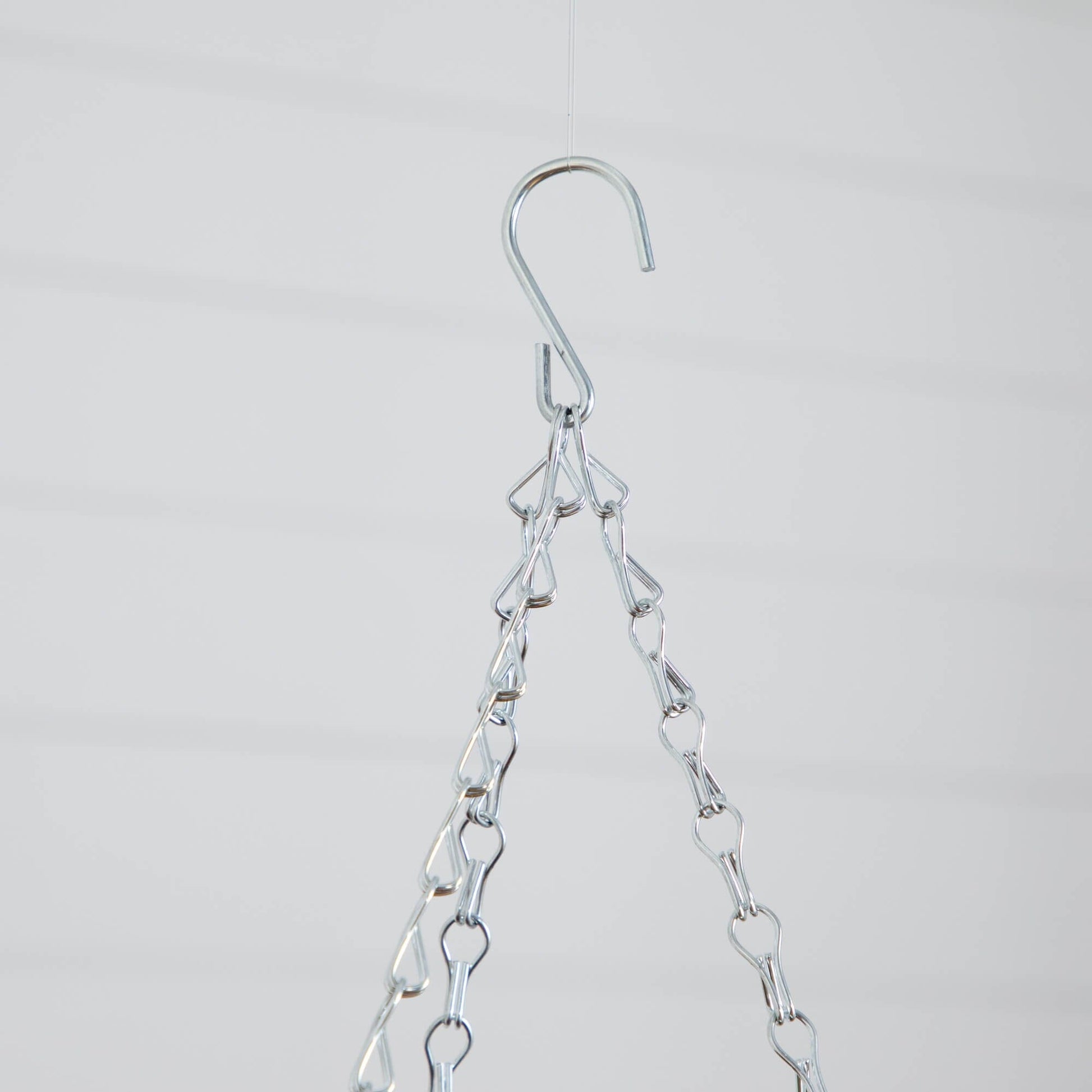 Hanging metal chain links and curved hooks for Christmas decor by Nearly Natural on Tampa Home & Garden Store