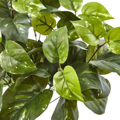 16” Pothos Artificial Plant set of 6, Nearly Natural, green variegated faux leaves on Tampa Home & Garden Store