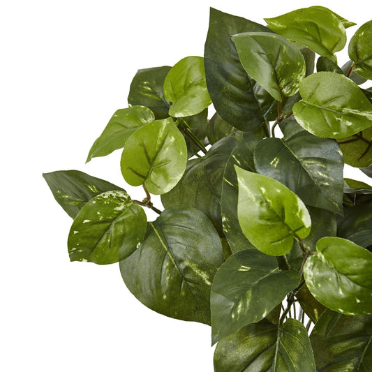 16in pothos artificial plant set of 6 with glossy green leaves by Nearly Natural on Tampa Home & Garden Store