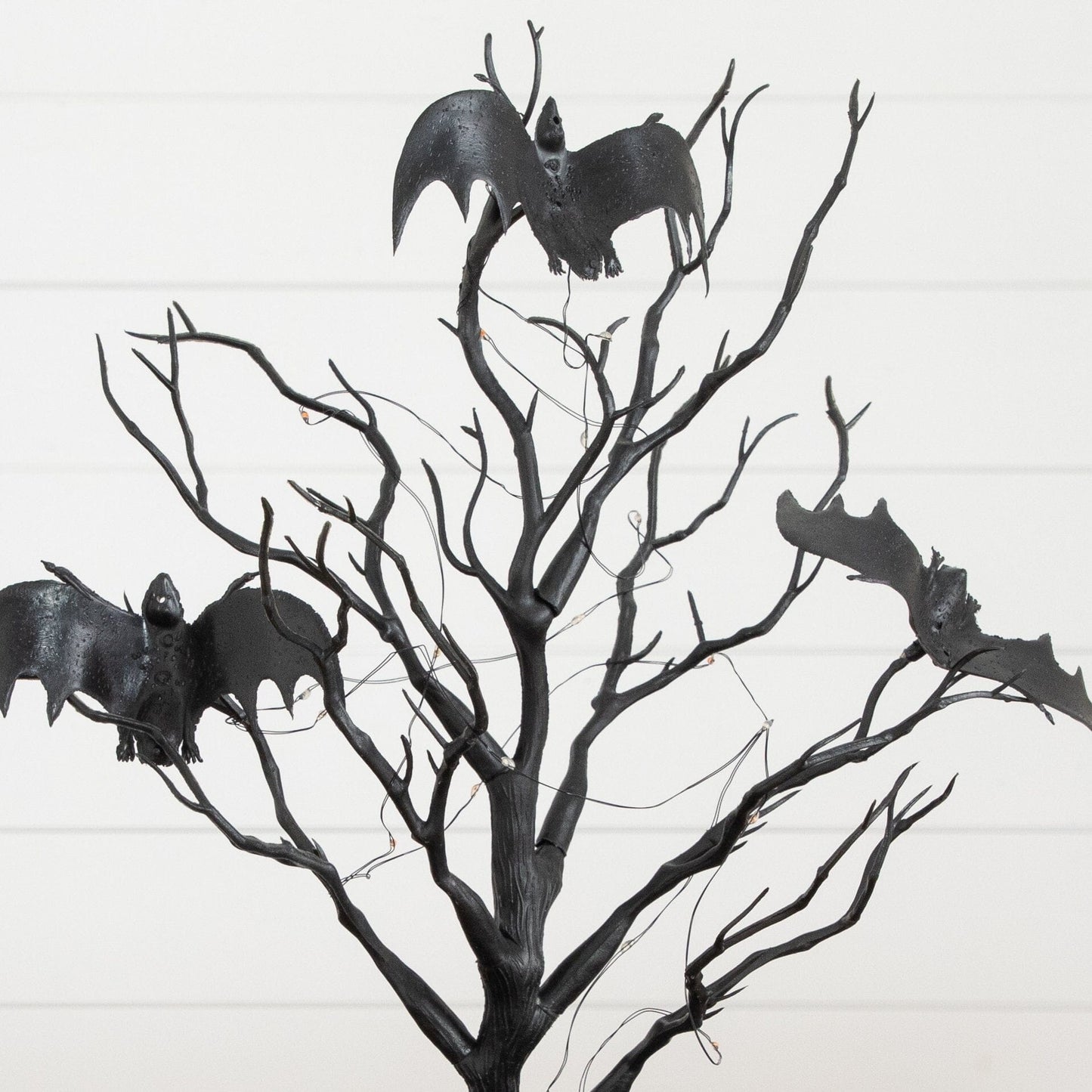 16in Nearly Natural black spooky twig tree with bats and 20 orange & purple LED lights on Tampa Home & Garden Store