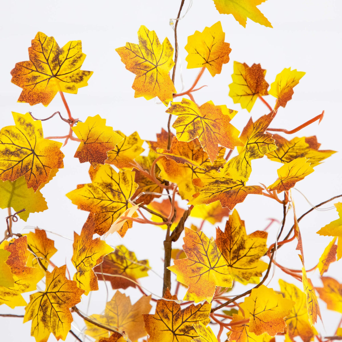 18in Nearly Natural pre-lit maple tree with 30 LED lights and yellow leaves on Tampa Home & Garden Store