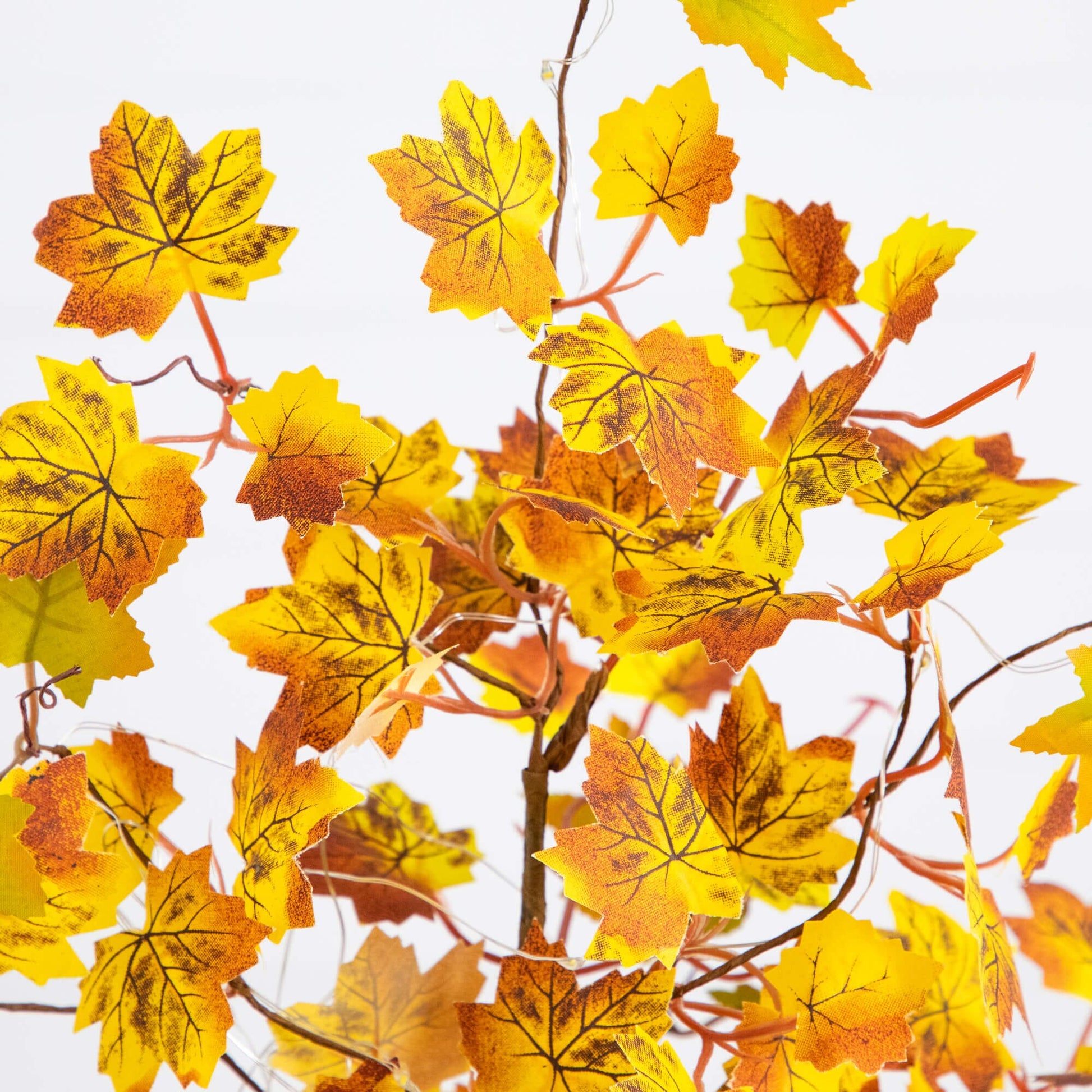 18in Nearly Natural pre-lit maple tree with 30 LED lights and yellow leaves on Tampa Home & Garden Store