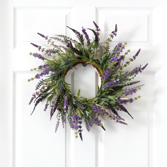 18” Lavender Wreath