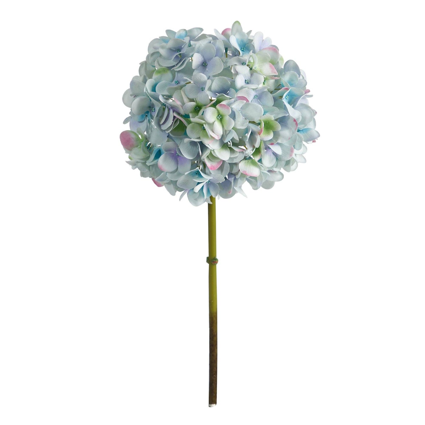 Hortensia artificial de 48 cm (juego de 3 tallos de seda)