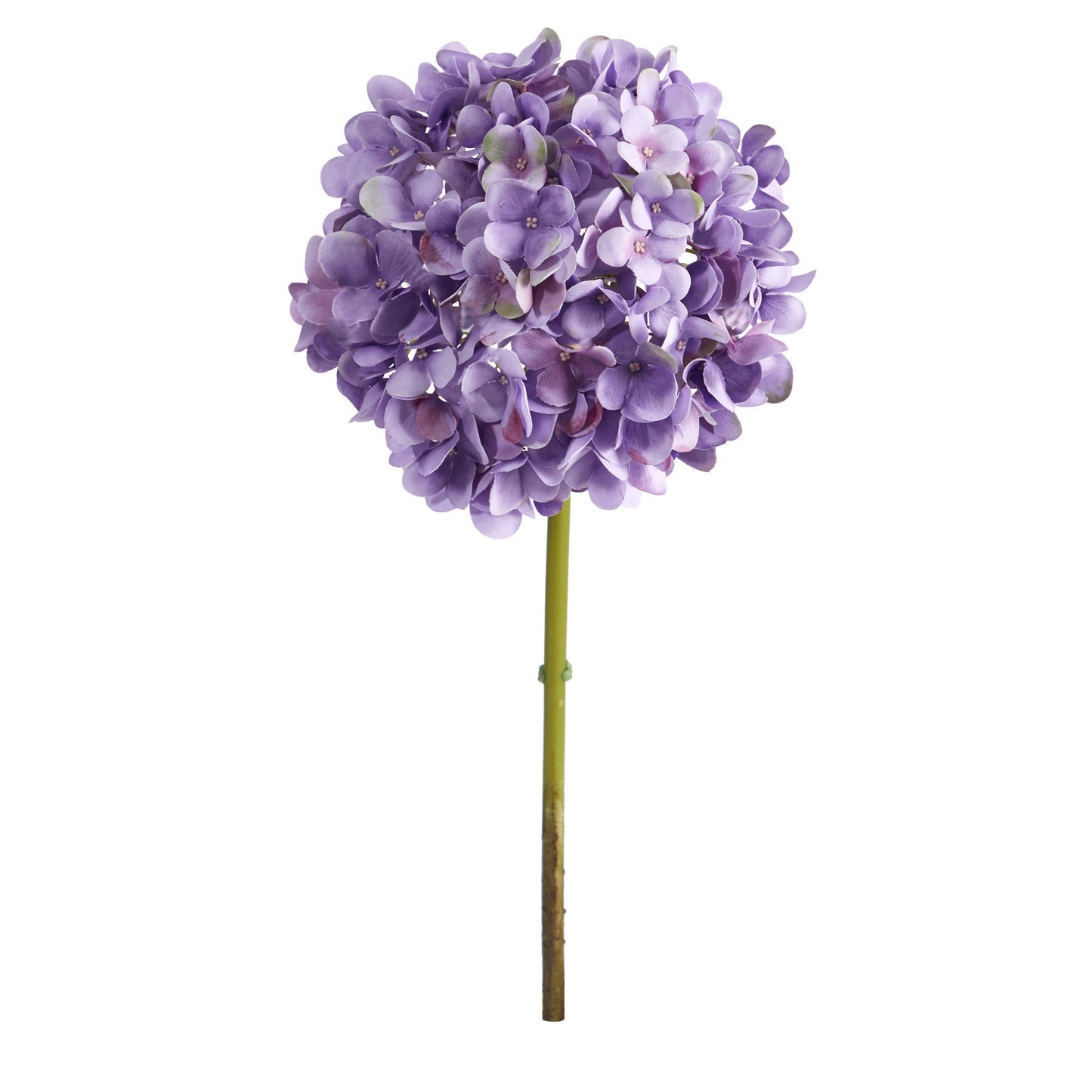 Hortensia artificial de 48 cm (juego de 3 tallos de seda)