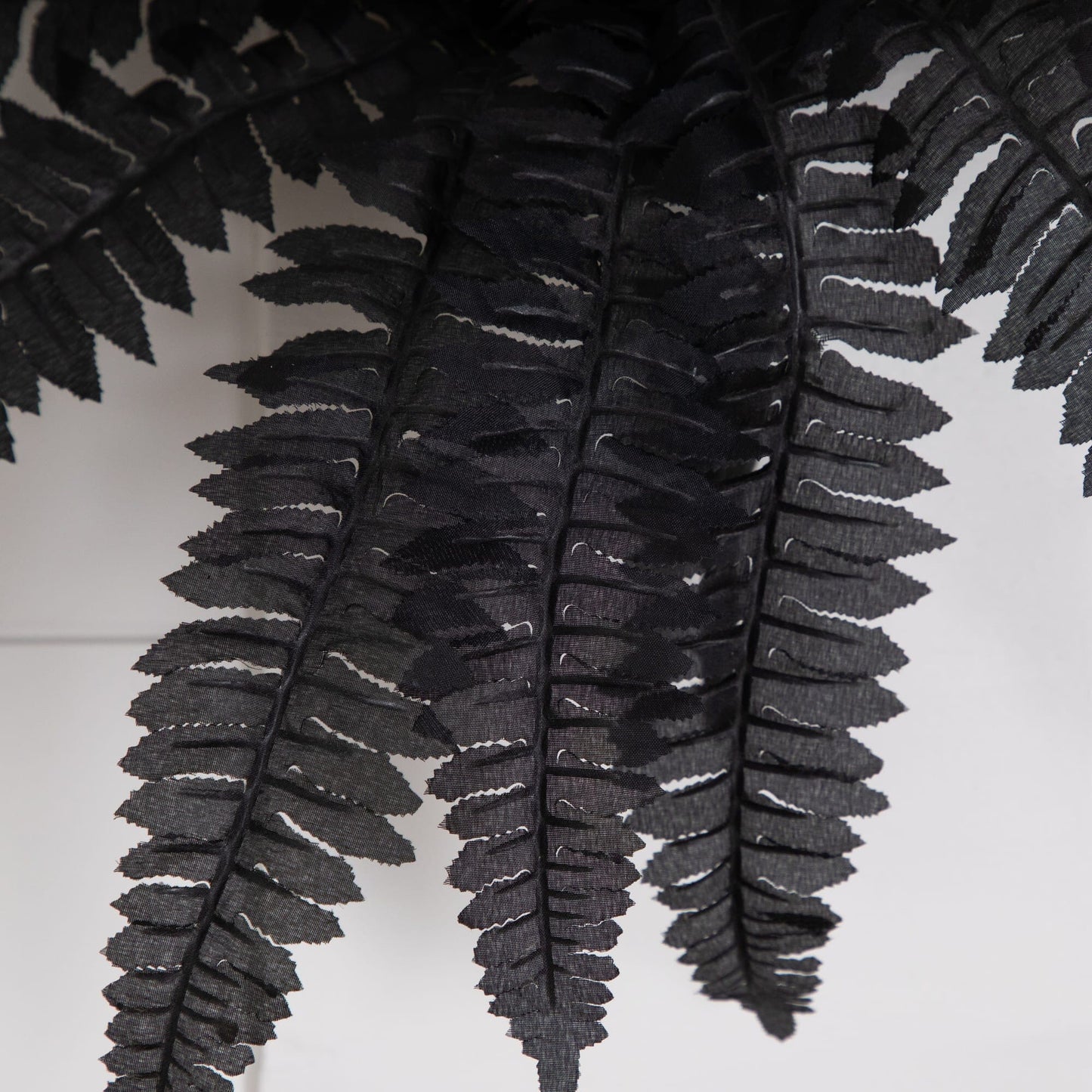 Artificial 19in Halloween Black Boston fern plant, Nearly Natural, set of 6 on Tampa Home & Garden Store