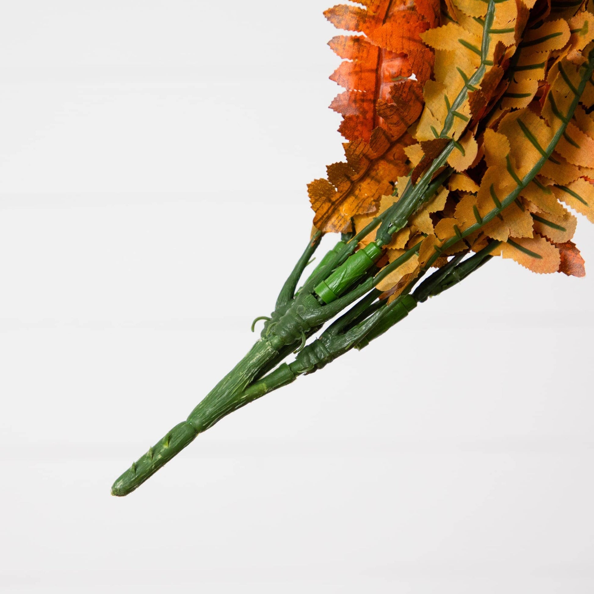 Boston Fern artificial plant 19in autumn orange-yellow leaves, set of 6 by Nearly Natural on Tampa Home & Garden Store