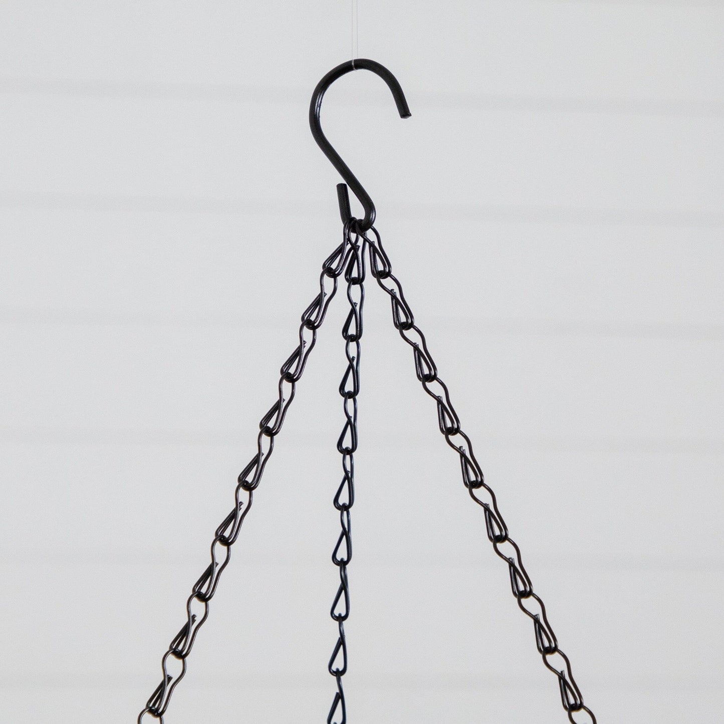 Hanging basket chains in black metal by Nearly Natural for indoor outdoor use on Tampa Home & Garden Store