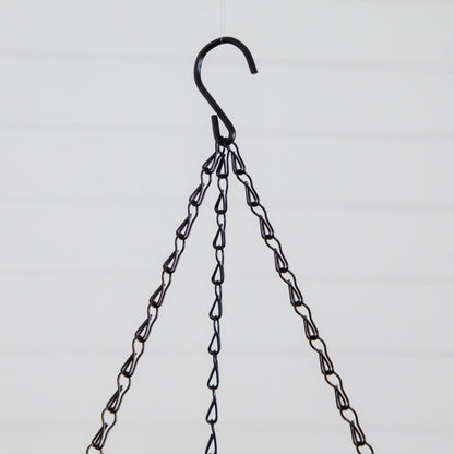 Hanging basket chains in black metal by Nearly Natural for indoor outdoor use on Tampa Home & Garden Store