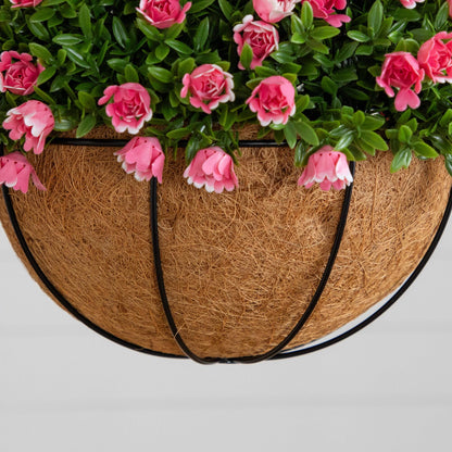 Artificial Mini Rose and Aptenia Hanging Basket