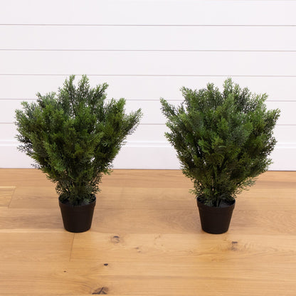 Artificial Cedar Bush For Indoor and Outdoor Use